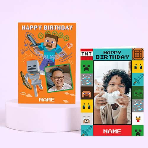 Shop Minecraft Birthday Cards