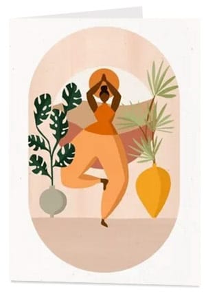 Tree Pose Plant Card