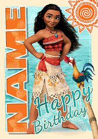 Tap to view Moana Hei Hei Open Birthday Card