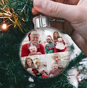 Personalised Multi Photo Bauble