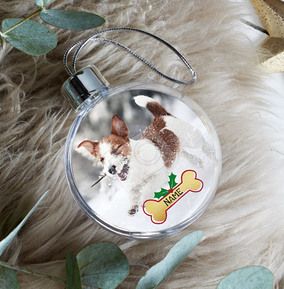 Dog Photo Christmas Bauble