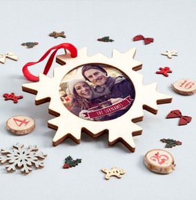 Family Photo & Text Tree Decoration